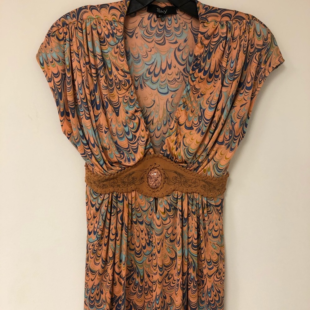 Sky multi-colored top